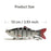 5PCS Lifelike Eyes 6 Segment Bionic Bait Treble Hooks Crucian Carp Fishing Lure