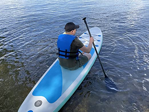 Surfroll Inflatable Stand Up Paddle Board for Adults Anti-Slip Deck Paddleboard with Premium Sup...