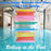 ALLADINBOX Inflatable Roller Float, 40" Colorful Water Wheel, Swimming Pool Rainbow Roller Toy f...