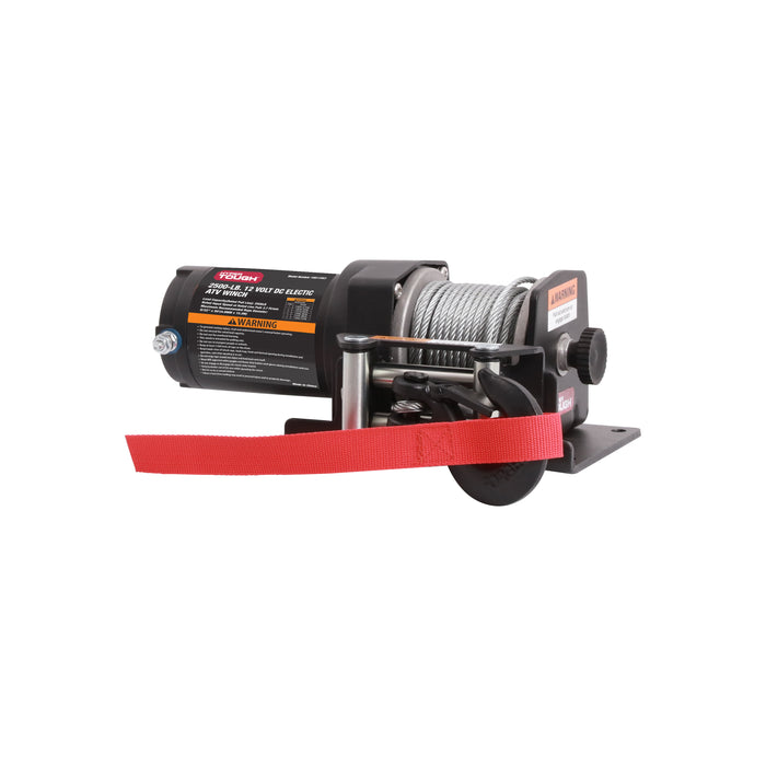 Hyper Tough 2500 lb 12V DC Electric ATV Winch with 50ft. Steel Rope and Mounting Bracket