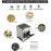 Portable Stainless Steel Camping Wood Burning Stove Outdoor Picnic BBQ Large: 8 x 8 x 10.6 inch