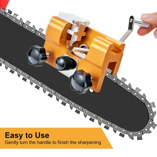 Chainsaw Chain Sharpener Kit Fast Sharpening Stone System for Patio Lawn Tools