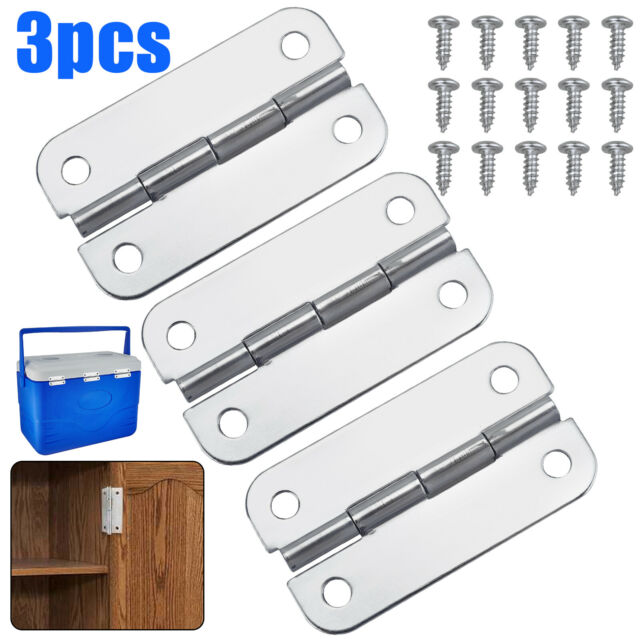 3X Replacement Stainless Steel Cooler Hinges & Screws Set for Igloo Cooler Parts