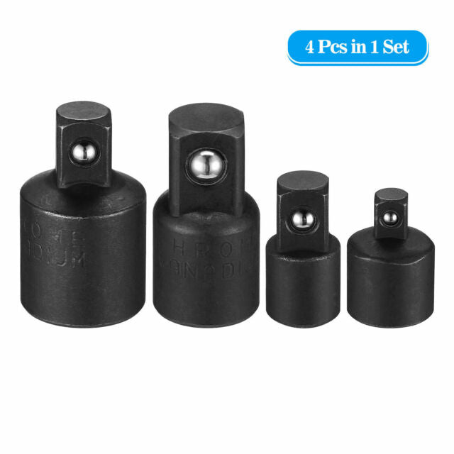 4-pack 3/8" to 1/4" 1/2 inch Drive Ratchet SOCKET ADAPTER REDUCER Air Impact Set
