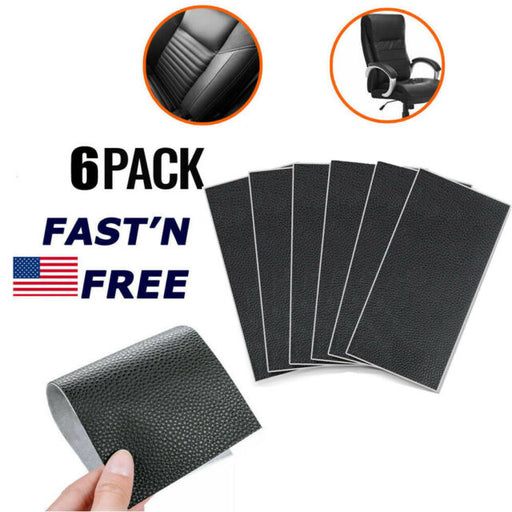 Leather Patch Seat Patch Repair Kit Upholstery Filler Furniture Couch Sofa 6PCS