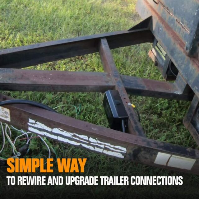 7 way Trailer Wire Junction Box Camper Truck weather proof RV Light cord plug