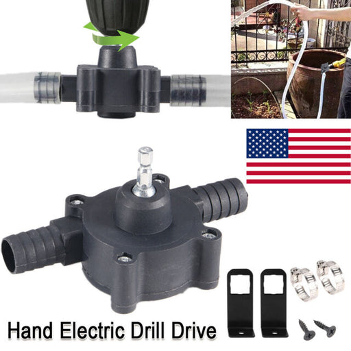 Hand Electric Drill Drive Self Pump Home Oil Fluid Water Transfer Tools Portable