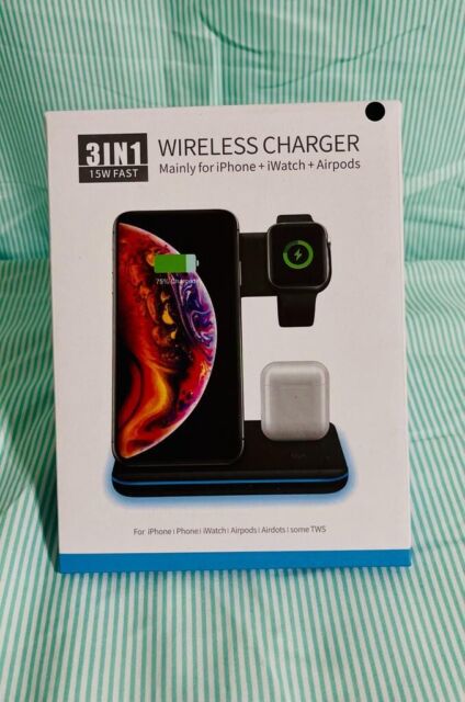 3 in 1 Qi Wireless Charger Dock stand for Iphone+ Iwatch + Air pods