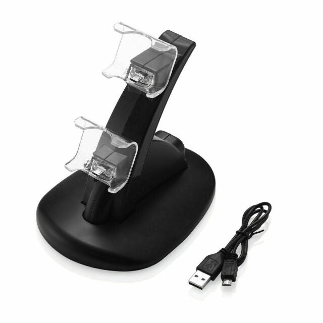 For PS4 PlayStation4 Controller Dual USB Charger LED Dock Station Charging Stand 2 pack