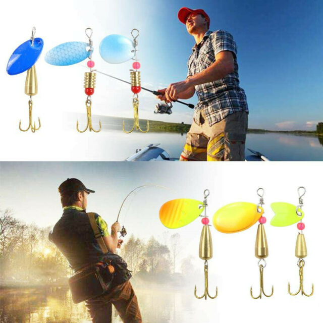Lot of 30 Trout Spoon Metal Fishing Lures Spinner Baits Bass Tackle Colorful NEW