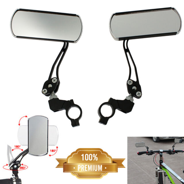 2Pcs 360°Rotate Bike Bicycle Cycling Rear View Mirror Handlebar Safety Rearview