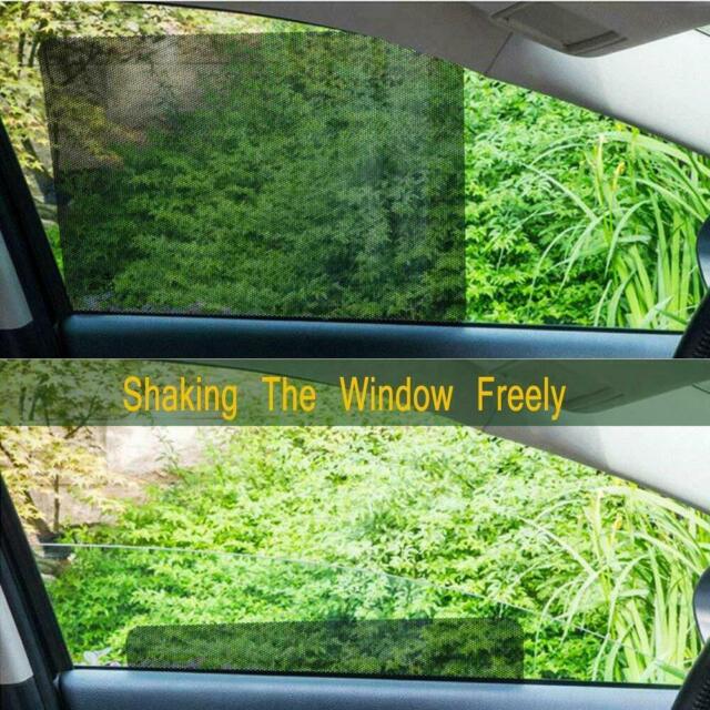 2Pcs Car Sun Shade Cover Rear Window Side Block Static Cling Visor Shield Screen