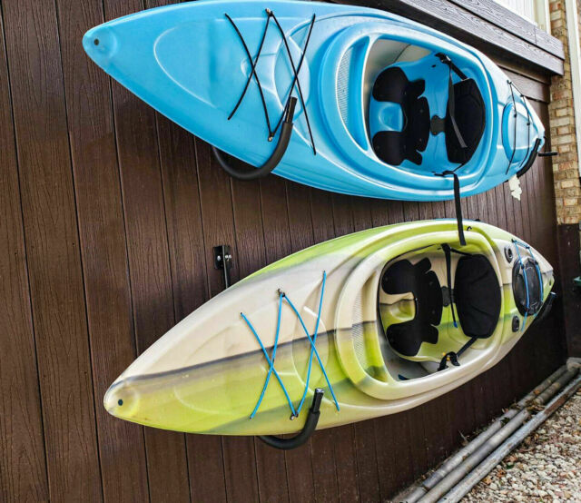 4 PCS Kayak Storage Wall Mount Hanger Rack for Canoe Paddle Kayak Hanging Hook
