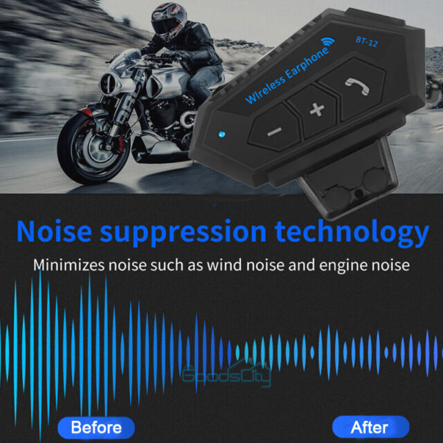 Motorcycle Helmet Headset Wireless Bluetooth Headphone Speaker Hands-Free BT-12