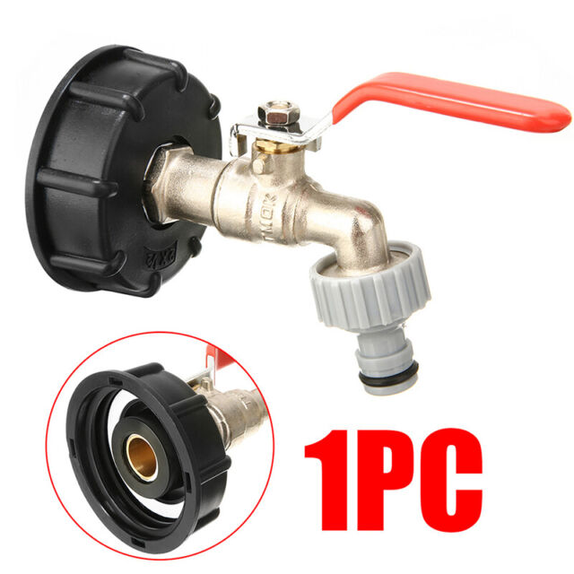 IBC Tote Tank Valve Drain Adapter 1/2" Garden Hose Faucet Water Connector US