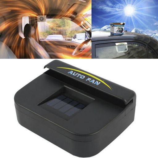 Solar Powered Car Exhaust Air Vent Cool Fan Auto Cooler Ventilation System