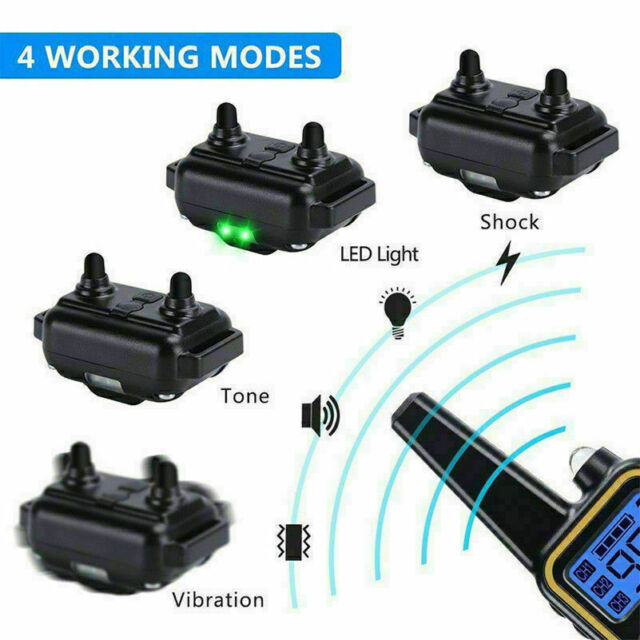 NEW 2600 FT Remote Dog Shock Training Collar Rechargeable Waterproof Pet Trainer