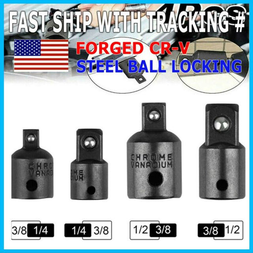 4-pack 3/8" to 1/4" 1/2 inch Drive Ratchet SOCKET ADAPTER REDUCER Air Impact Set