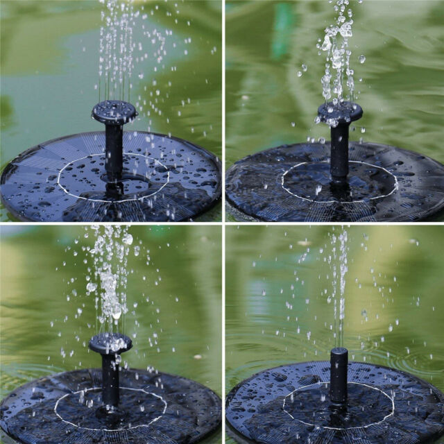 Solar Power Bird Bath Fountain Pump Upgrade 1.4W Solar Fountain with 4 Nozzle