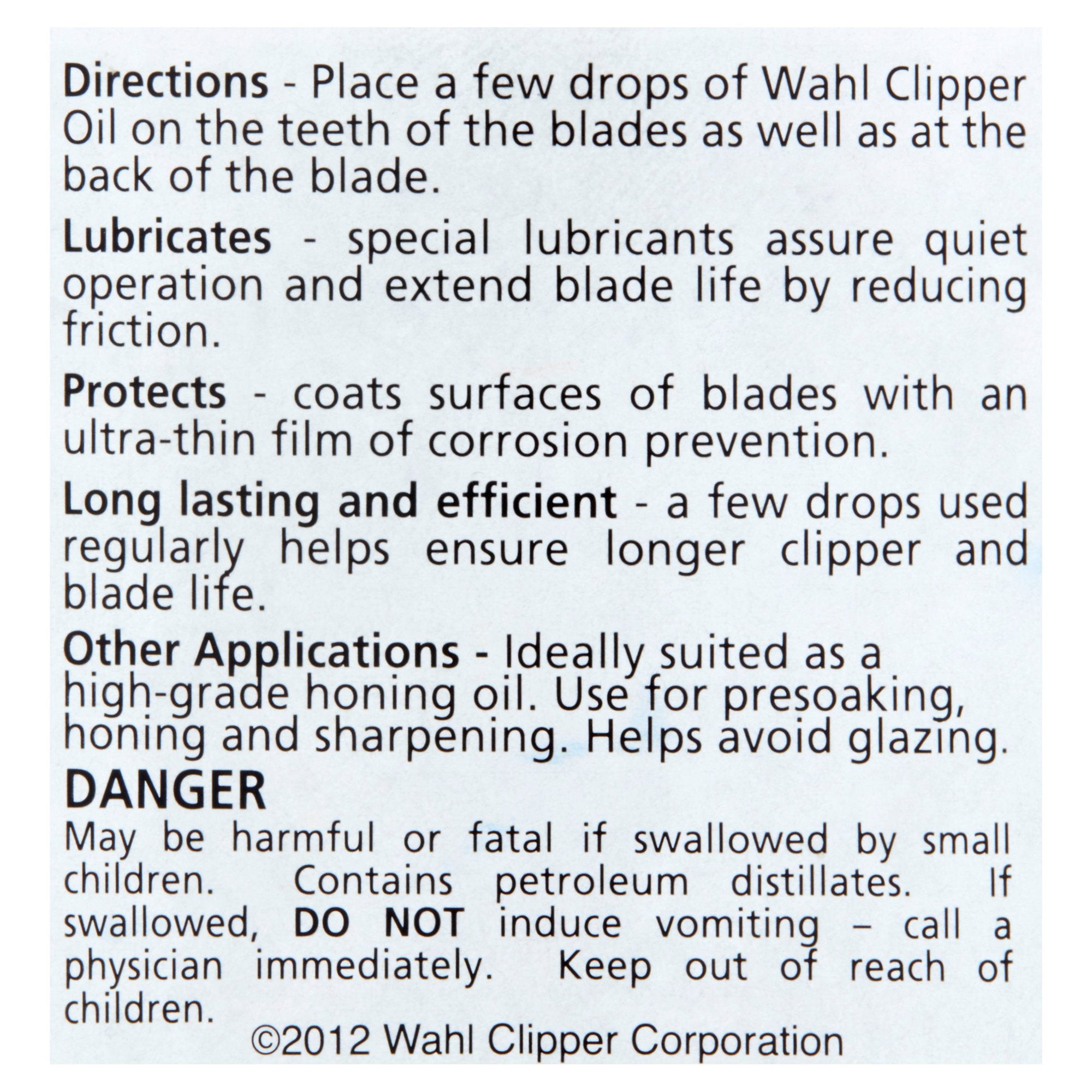 Wahl Premium Hair Clipper Blade Lubricating Oil for Clippers, 4 Fluid Ounces – 3310-300