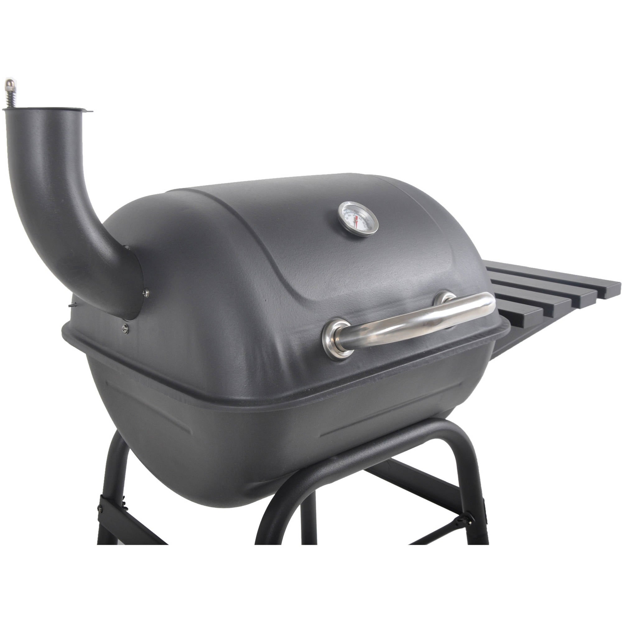 RevoAce 26" Mini Barrel Charcoal Grill with Side Shelf, Black, CBC1760W