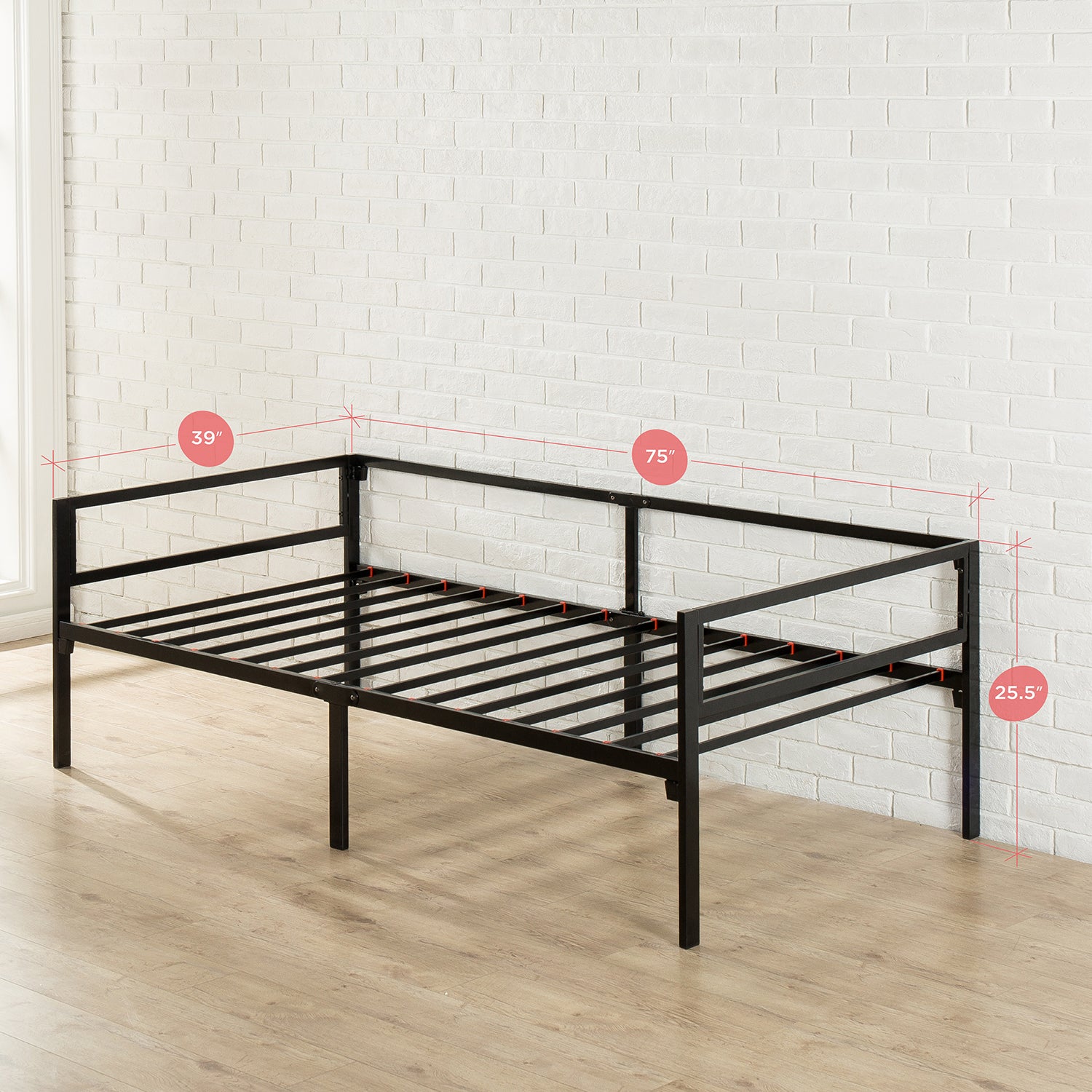 Quick Lock Steel Support Twin Daybed Frame