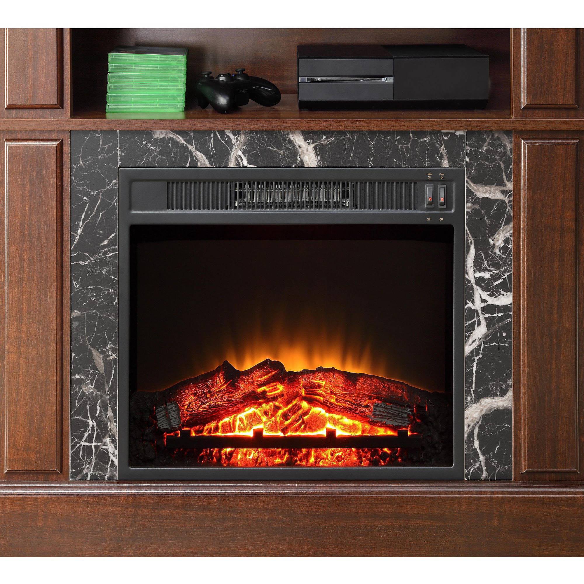 Mainstays Loring Media Fireplace for TVs up to 48" and 50lbs, Multiple Finishes