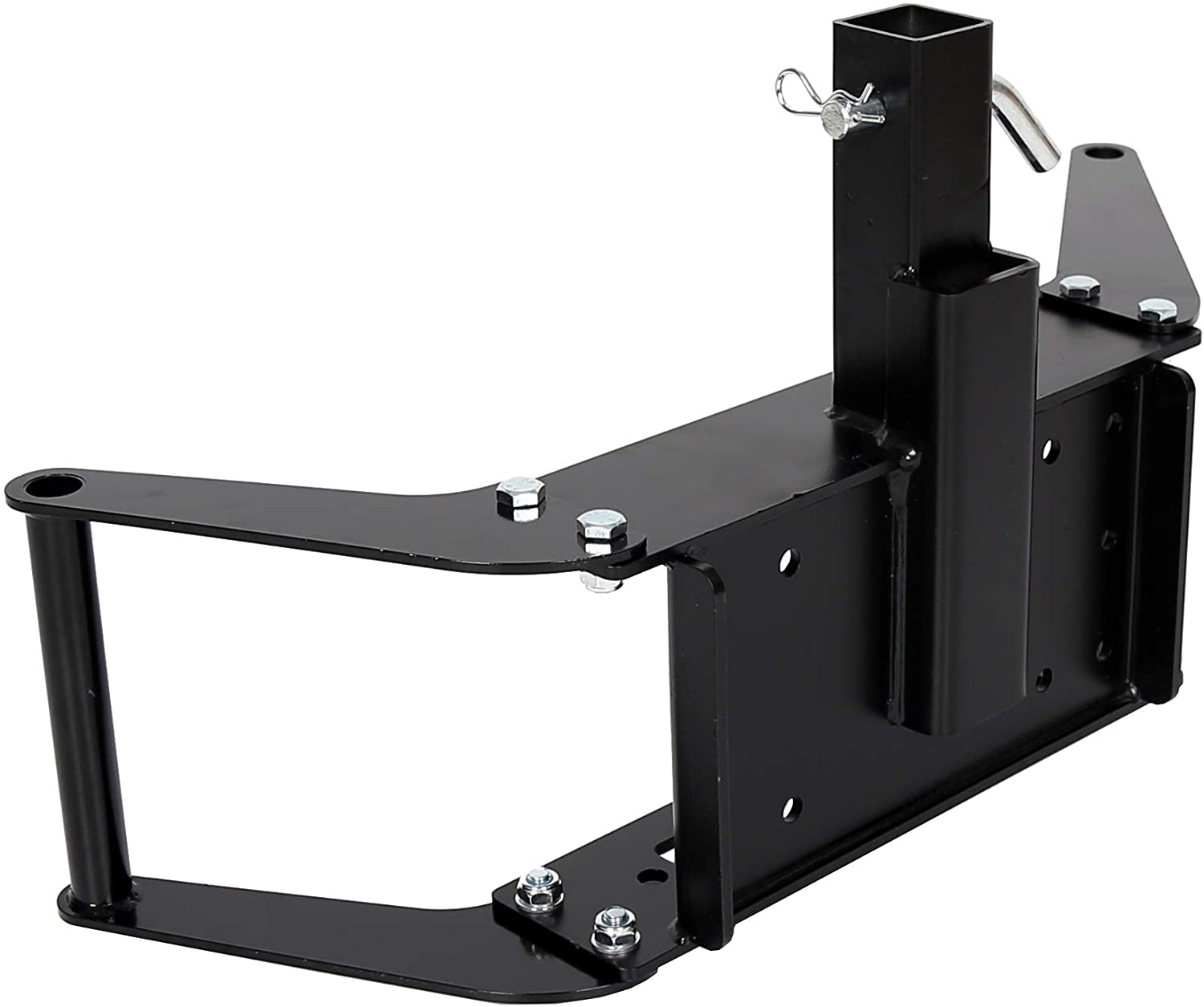 10" x 4 1/2" Cradle Winch Mounting Plate for Harbor Freight Winch Mount Recovery Winches Bumper 2 Inch Hitch Receiver 15000 Lb Capacity