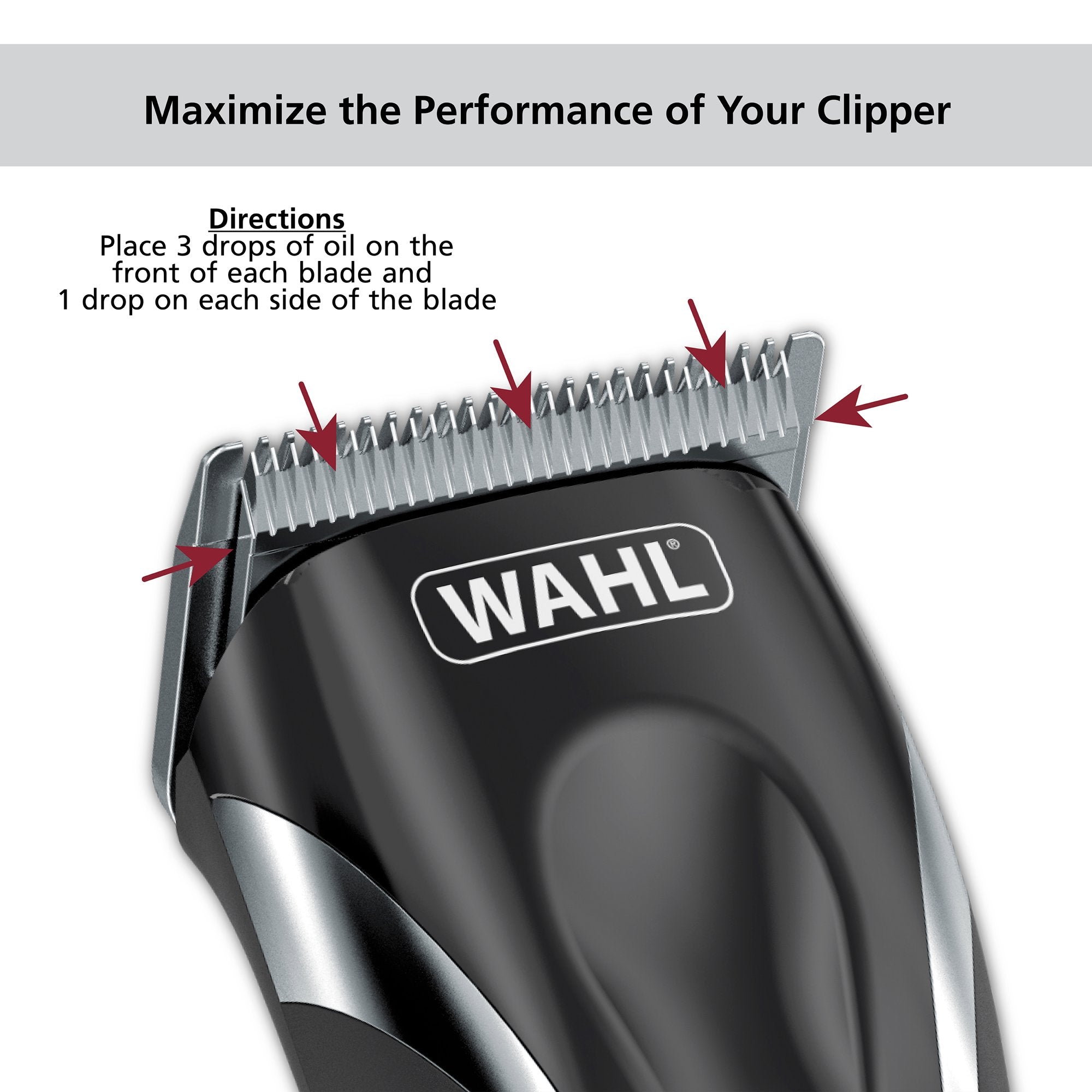 Wahl Premium Hair Clipper Blade Lubricating Oil for Clippers, 4 Fluid Ounces – 3310-300