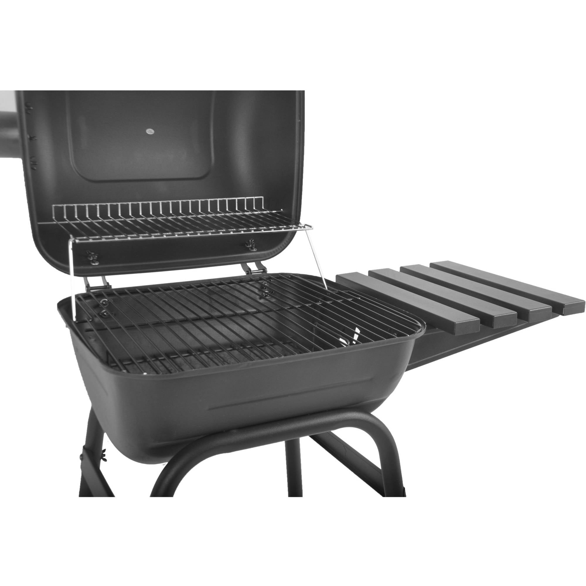 RevoAce 26" Mini Barrel Charcoal Grill with Side Shelf, Black, CBC1760W