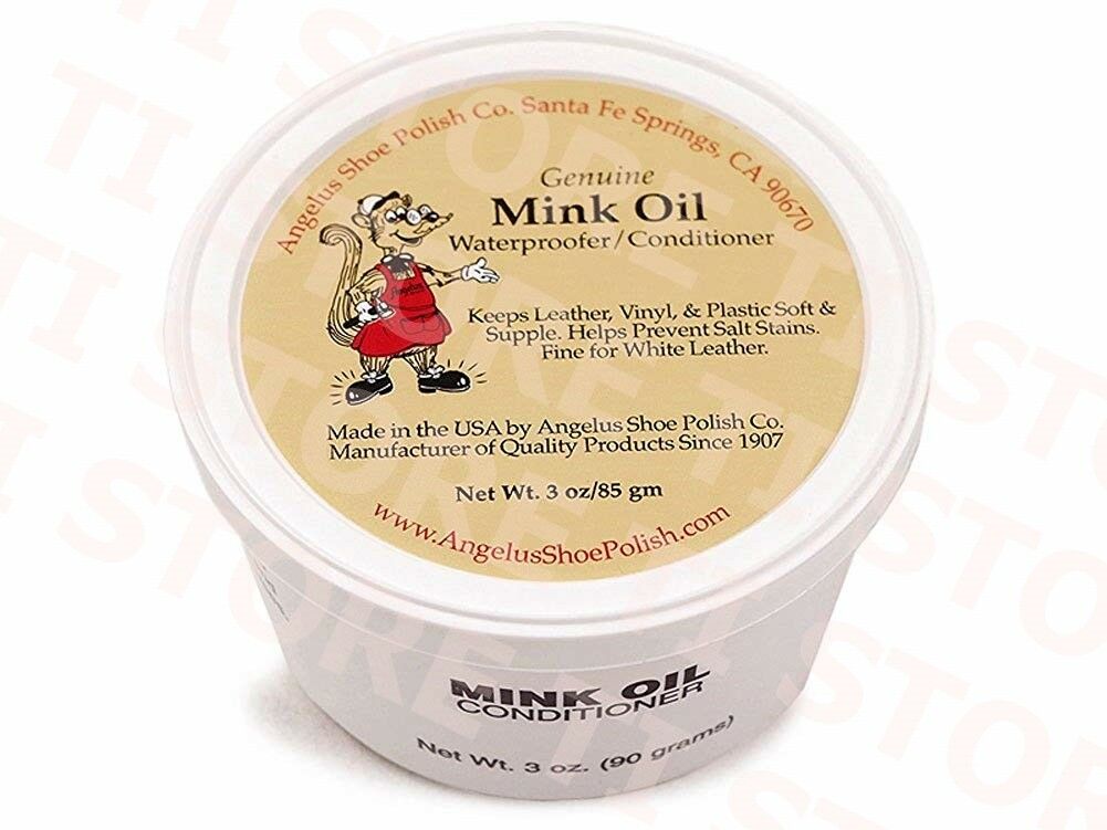 Angelus Mink Oil Paste Leather Waterproof & Conditioner 3oz Boots Shoes Jackets