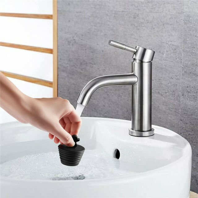 2pk Universal Silicone Bath Tub Stopper Plug for Bathtub and Bathroom Sink Drain