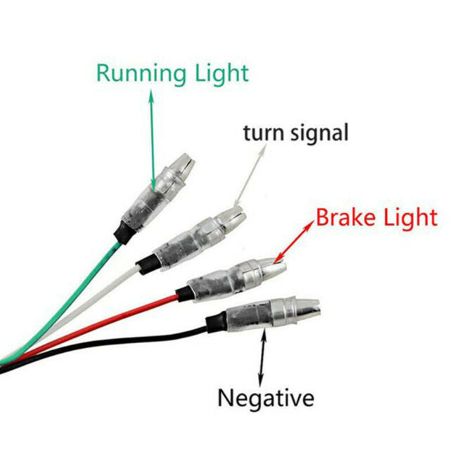 Motorcycle LED Bullet Red Brake Blinker Turn Signal Tail Light For Harley HONDA