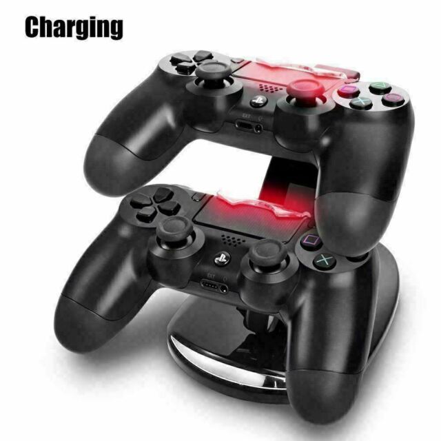 For PS4 PlayStation4 Controller Dual USB Charger LED Dock Station Charging Stand