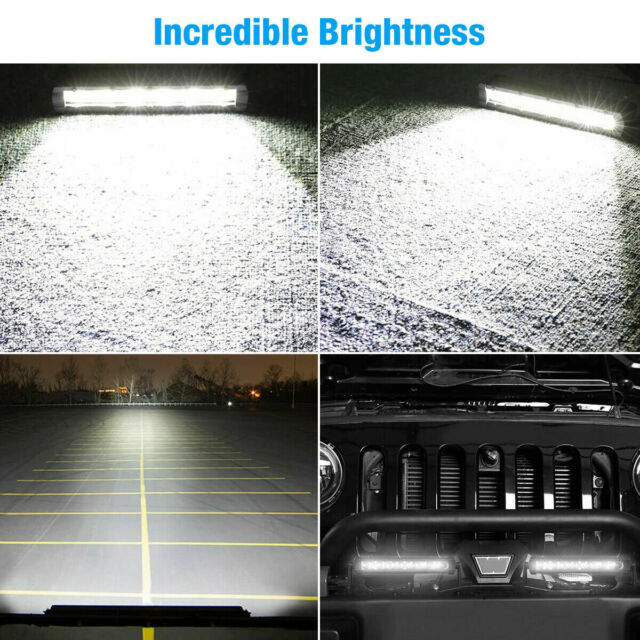 7inch 18W Spot LED Slim Flood Light Bar Work Lamp Driving Offroad SUV ATV Truck