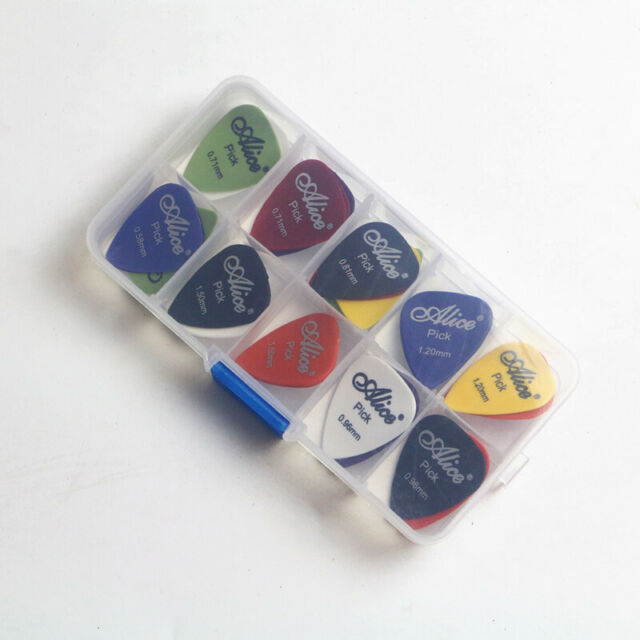 100Pc Guitar Picks Acoustic Electric Plectrum Celluloid 0.58 0.71 0.81 0.96 1.2