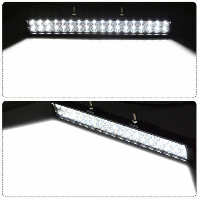 18Inch 126W Led Light Bar Flood Spot Combo Offroad Work Light 4WD Truck Atv Ute