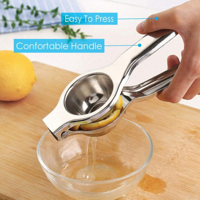 Stainless Steel Lemon Orange Lime Juicer Squeezer Hand Press Tool Kitchen & Bar