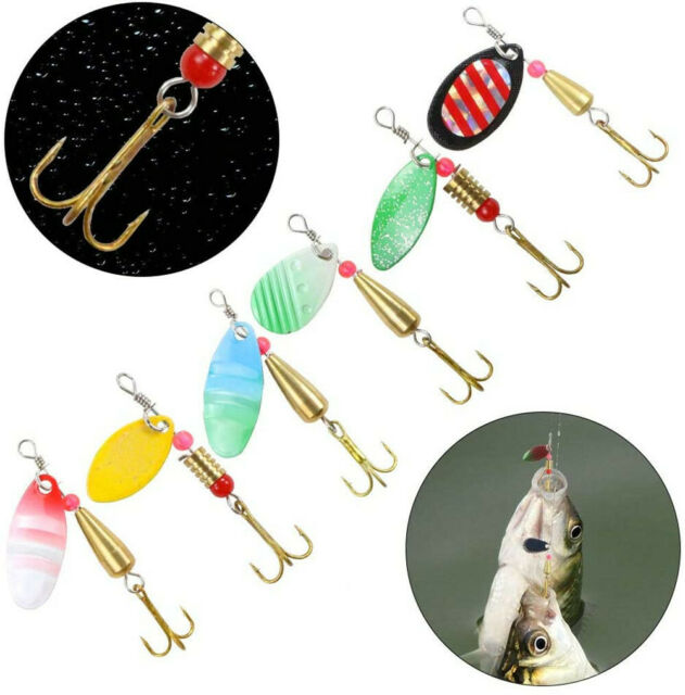 Lot of 30 Trout Spoon Metal Fishing Lures Spinner Baits Bass Tackle Colorful NEW