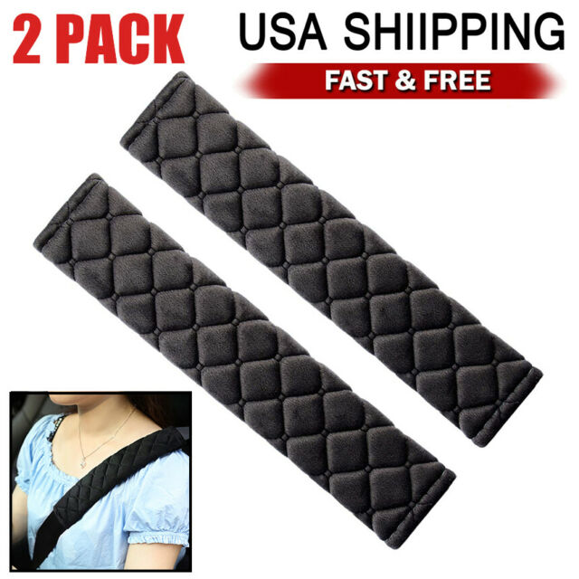 2Pcs Car Safety Seat Belt Shoulder Pad Cover Cushion Harness Comfortable Driving