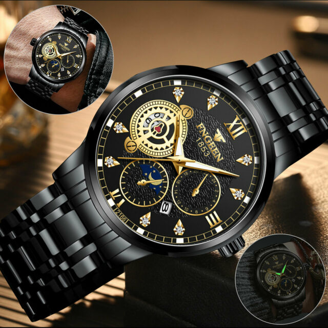 Waterproof Men's Watch Stainless Steel Quartz Luminous Classic Wristwatch Luxury