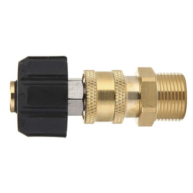 Pressure Washer Hose Connector Adapter Set Quick Connect Gun to Wand M22 to1/4in