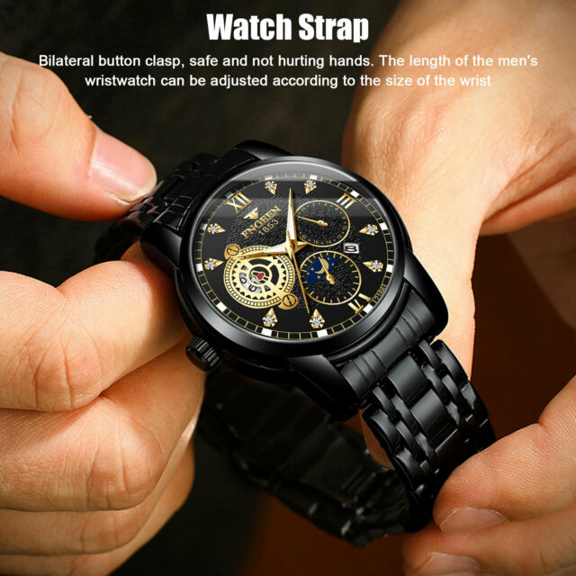 Waterproof Men's Watch Stainless Steel Quartz Luminous Classic Wristwatch Luxury