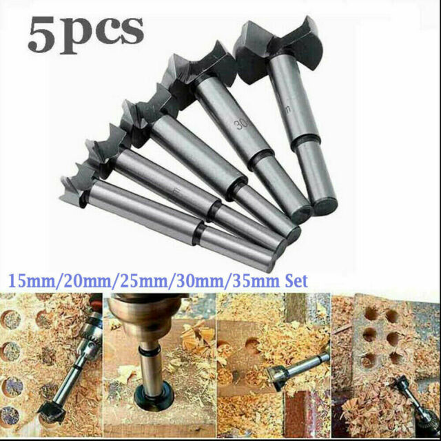 15-35mm Forstner Wood Hole Saw Drill Bit Wood Hole Opener Set Woodworking Tool