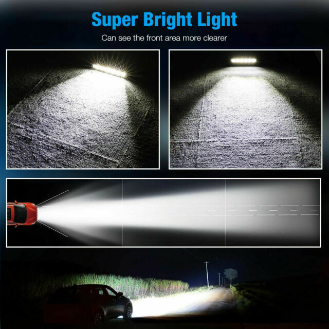 7inch 18W Spot LED Slim Flood Light Bar Work Lamp Driving Offroad SUV ATV Truck