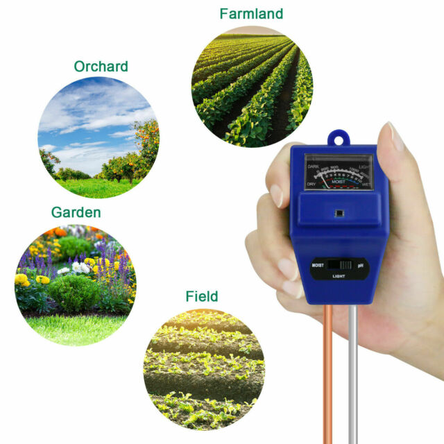 3 in1 Soil Tester Water PH Moisture Light Test Meter Kit For Garden Plant Flower