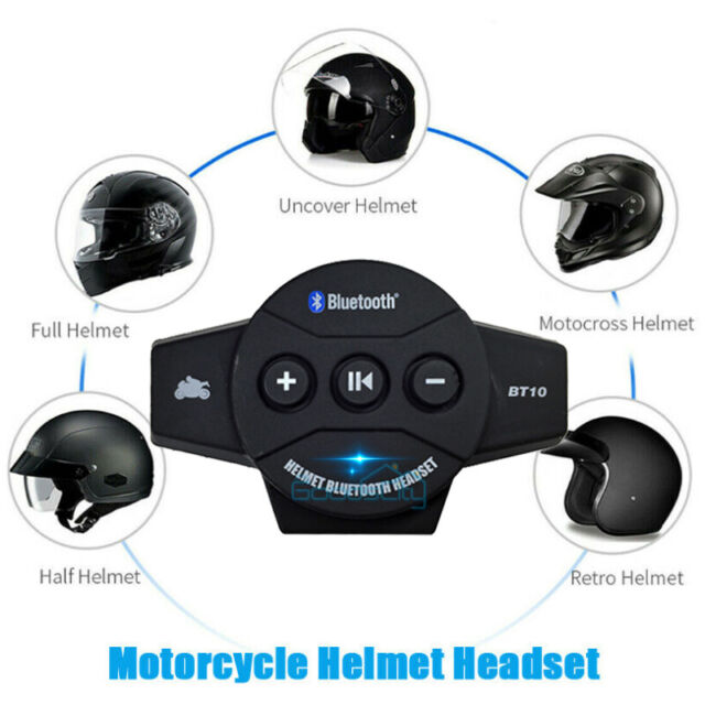 Rechargeable Motorcycle Wireless Bluetooth Helmet Headset Speaker Call BT-10