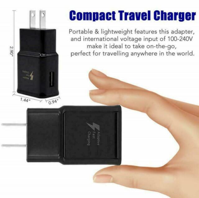 Fast Wall Charger Plug + USB Type C 4' Cable For Samsung Galaxy Note 10 S8 S9 S10