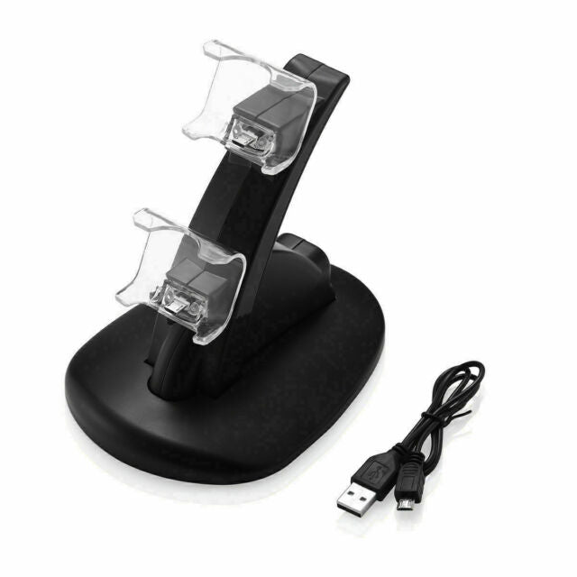 For PS4 PlayStation4 Controller Dual USB Charger LED Dock Station Charging Stand