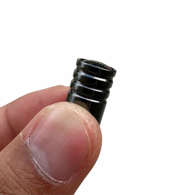 Dodge Tire Valve Stem Caps For Car Truck Universal Fitting Metallic Black